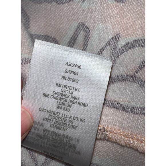 Logo Lori Goldstein Tank Top Tunic Womens Large A-Line French Terry Sharkbite - Picture 11 of 11